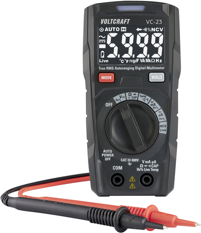 Voltcraft VC-23 Hand-Multimeter kalibriert ISO digital CAT III 600 V Anzeige Counts (VC-16971855)