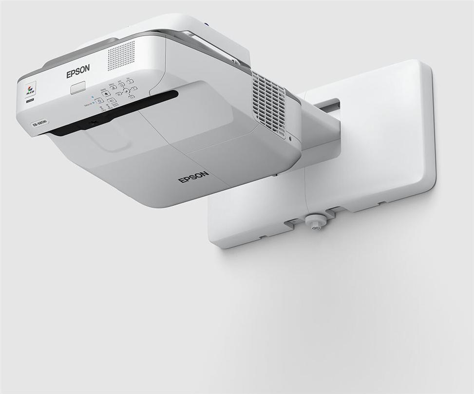 Epson EB-685Wi 3LCD WXGA Ultrakurzdistanzprojektor 1280 x 800 3500 Lumen Grau, weiß
