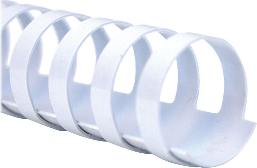 GBC CombBind Plastikbinderücken 22 mm 21 Ringe DIN A4 Weiß