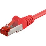 Wentronic Goobay CAT 6 Patchkabel, S/FTP (PiMF), Rot, 1 m - LSZH halogenfrei, Kupfer (68278)