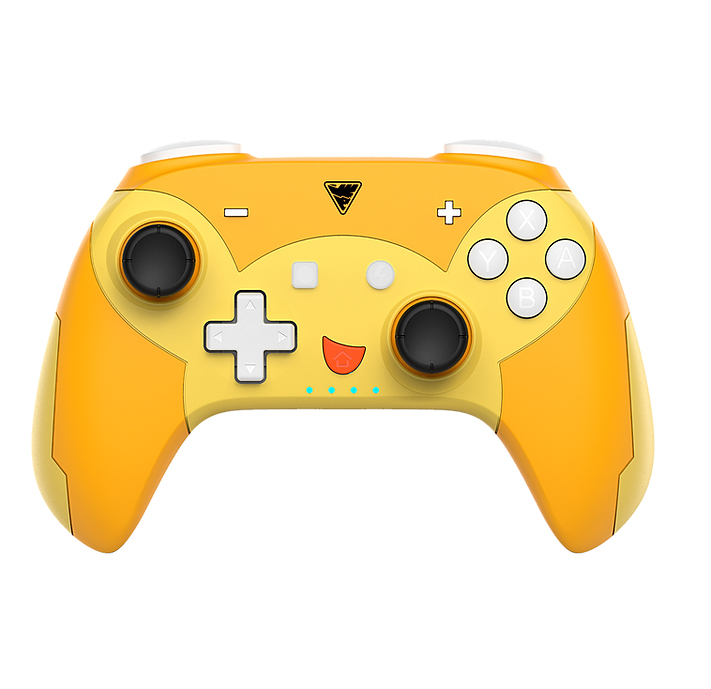 DragonShock PopTop Compact Gamepad Nintendo Switch Orange Rot Gelb