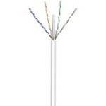 Wentronic Goobay CAT 6 Netzwerkkabel, U/UTP, Weiß, 100 m - CCA, AWG 23/1 (solid), PVC (94965)