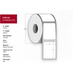 Capture Label 57 x 19mm, Core 25mm, Permanent, Perforated, 3315 labels per roll, 12 rolls per box (CA-800262-075)