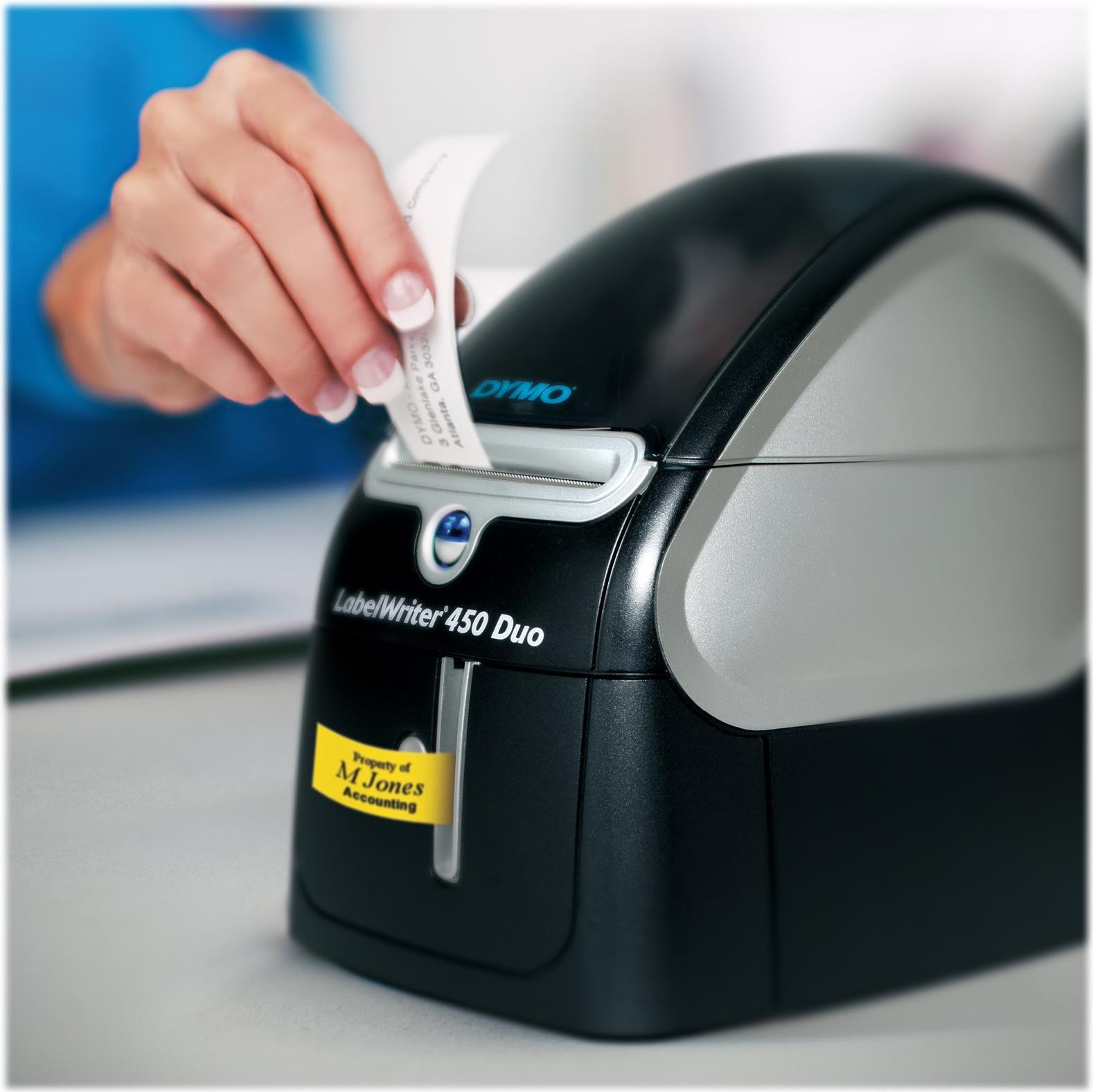 DYMO LabelWriter 450 Duo Etikettendrucker Thermodirekt 600 x 300 dpi Schwarz, Silber