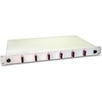 Lightwin LWL Spleissbox, 12 Fasern, 6x DSC Multimode, 50/125µm OM4 Pigtail Spleißboxen (SPBOX 12G50 OM4 DSC)