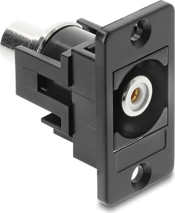 Delock Panel Mount Cinch Buchse zu weiß schwarz (91112)