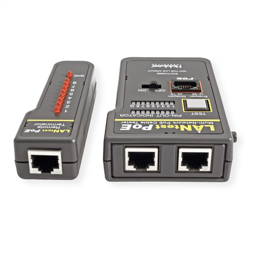 Hobbes LANtest PoE 13.01.3371 PoE-Tester Schwarz