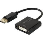 Renkforce DisplayPort / DVI Adapter [1x DisplayPort Stecker - 1x DVI-Buchse 24+5pol.] Schwarz vergoldete Steckkontakte Renkforce (1433016)