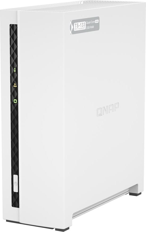 QNAP TS-133 NAS-Server 2 GB RAM Weiß