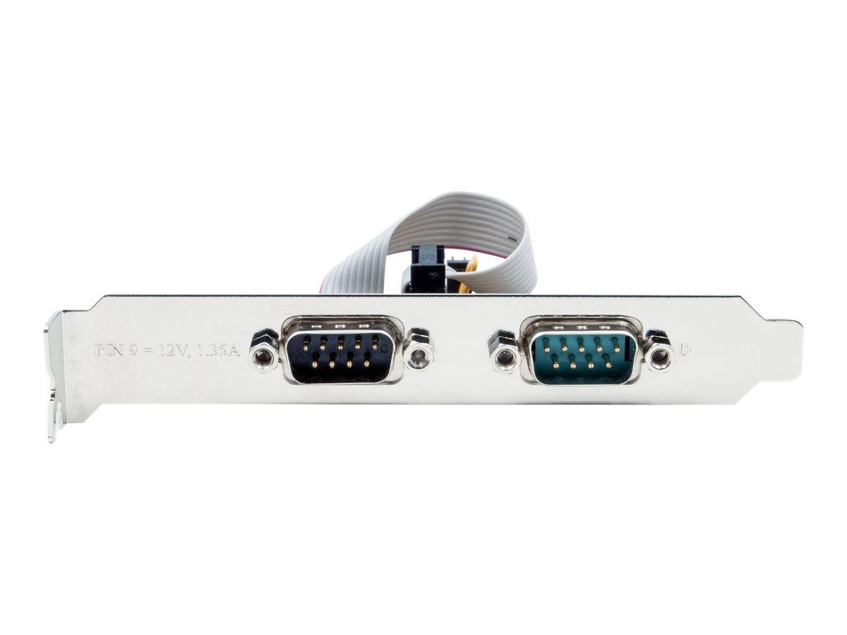 Exsys EX-44082 PCIe 3.0 x16 Serieller Adapter 2x RS-232/V.24 Low Profile Silber