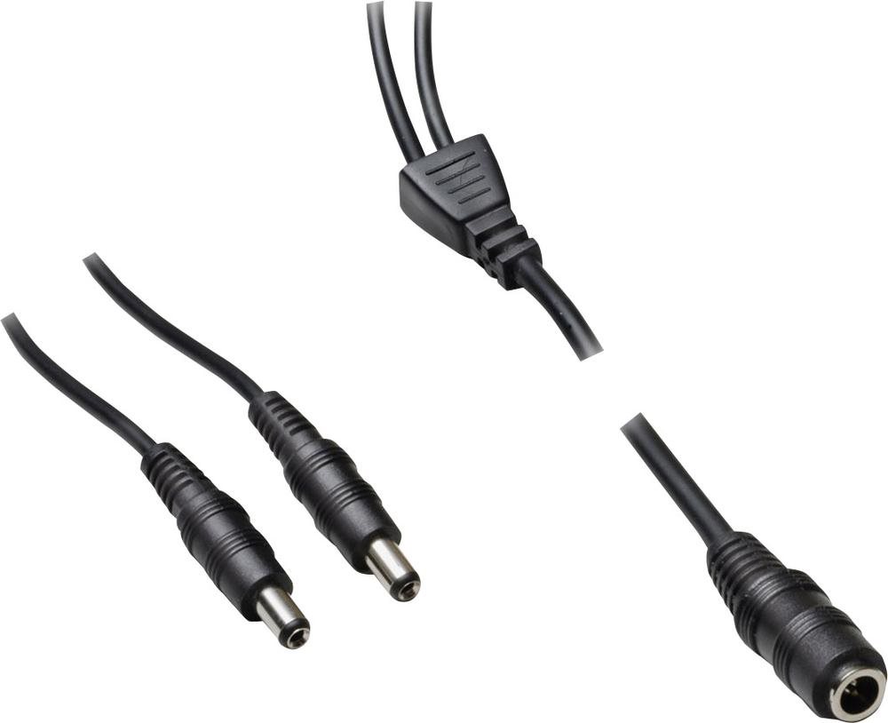 VOLTCRAFT Niedervolt-Anschlusskabel Niedervolt-Stecker - Niedervolt-Buchse 5.5 mm 2.5 mm 1.10 m 1 St. (072958C)