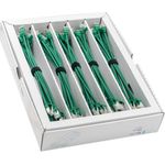 SLIM KAT6A 10 Gigabit Lightpatchkabel, 0,15m, U/FTP, Ø 3,8mm, grün, 50-Pack KAT6A LIGHT geschirmt (SLIM-LS-K6A 0.15 GN 50)