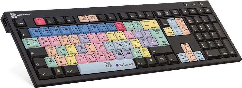 LogicKeyboard Adobe Premiere Pro CC Nero Slim Line (LKB-PPROCC-BJPU-FR)