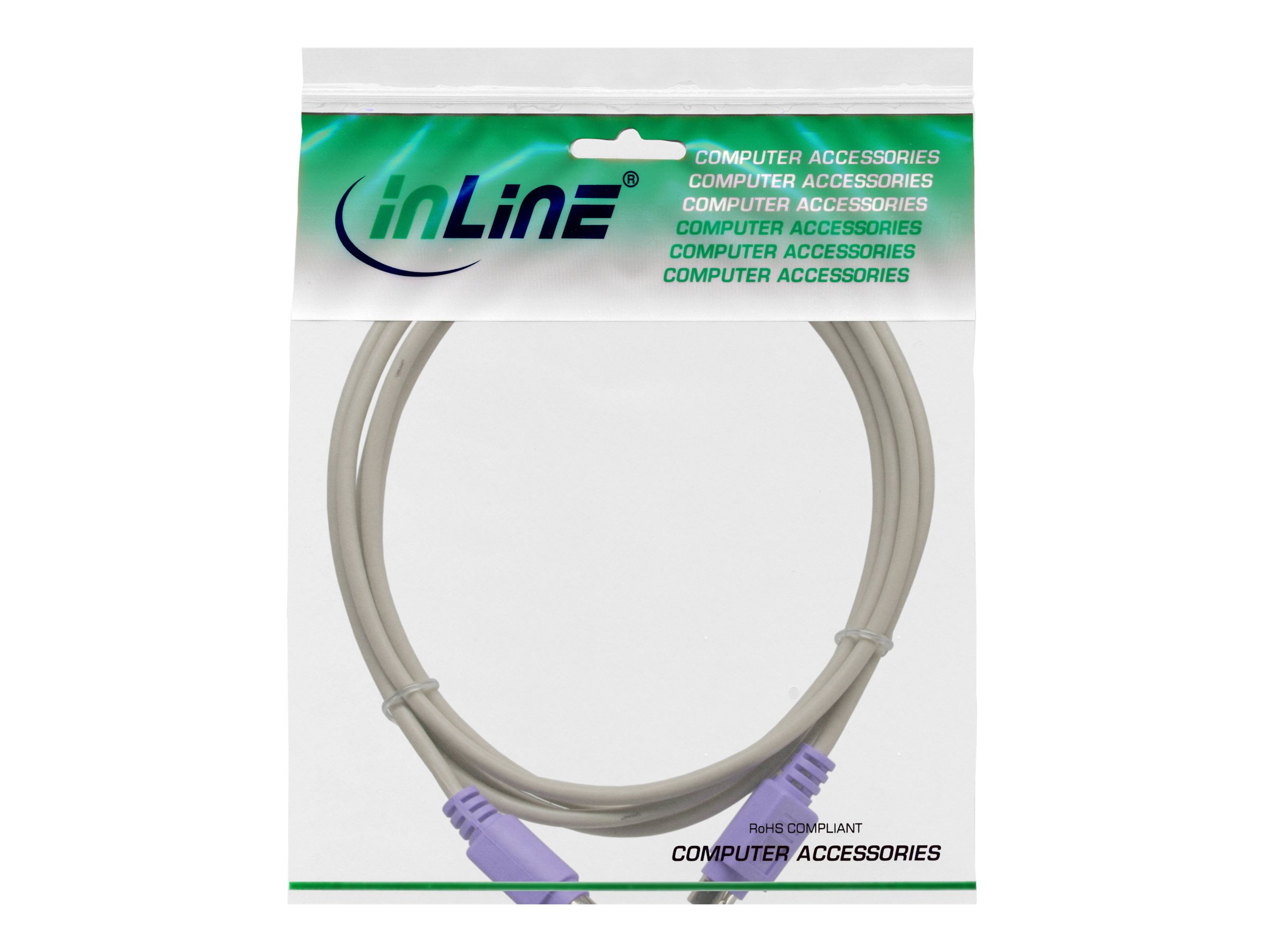 InLine PS/2 Kabel St/St 2 m PC 99 Violett