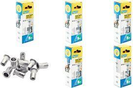 Rapid Blindnietmuttern M8, aus Stahl, in Schachtel verchromte Oberfläche, Klemmbereich: 0,5 (5001482)