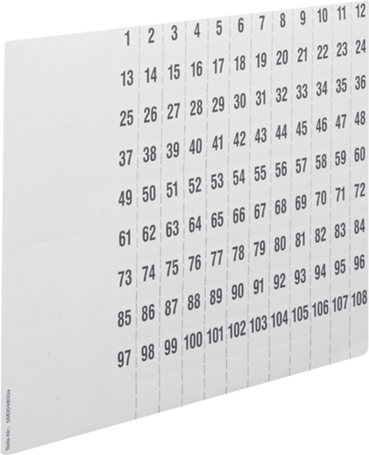 Hager ZZ90C selbstklebendes Etikett Quadratisch Weiß 1080 Stück(e) (ZZ90C)
