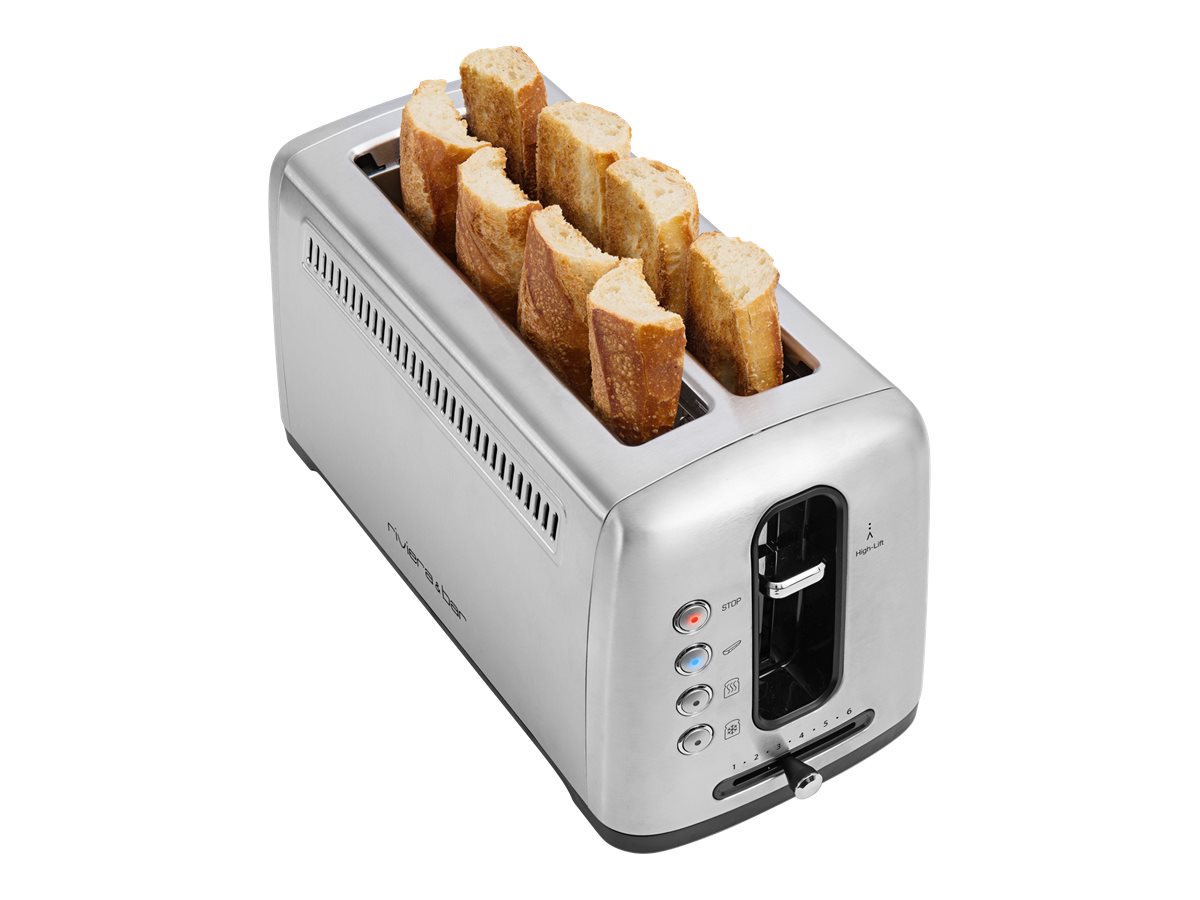 Riviera & Bar GP540A Toaster 2 Schlitze XL Satin Stainless Steel