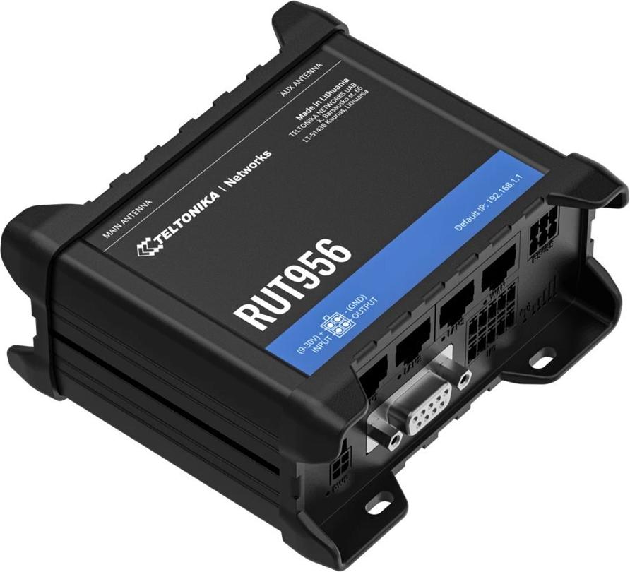 Teltonika RUT956 Mobilfunk-Router 3 Port 100 Mbit/s Schwarz