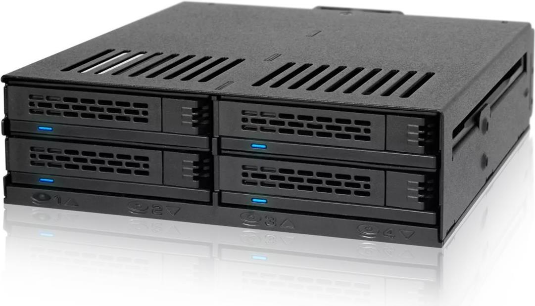ICY DOCK ExpressCage MB324SP-B 4x 2.5" Backplane für 5.25" Schwarz