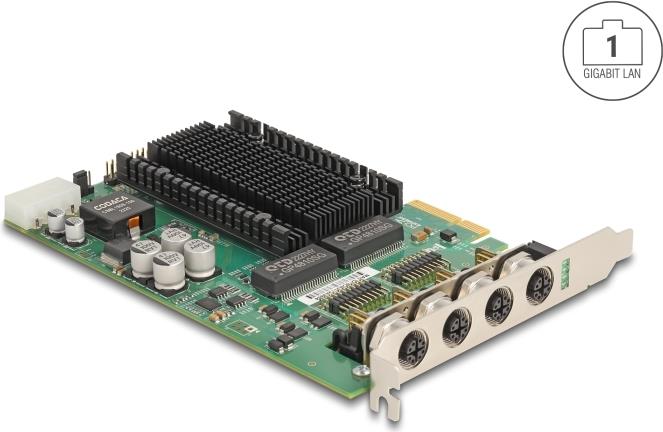 Delock 86054 Netzwerkkarte PCI Express Gigabit Ethernet 4x M12 (86054)