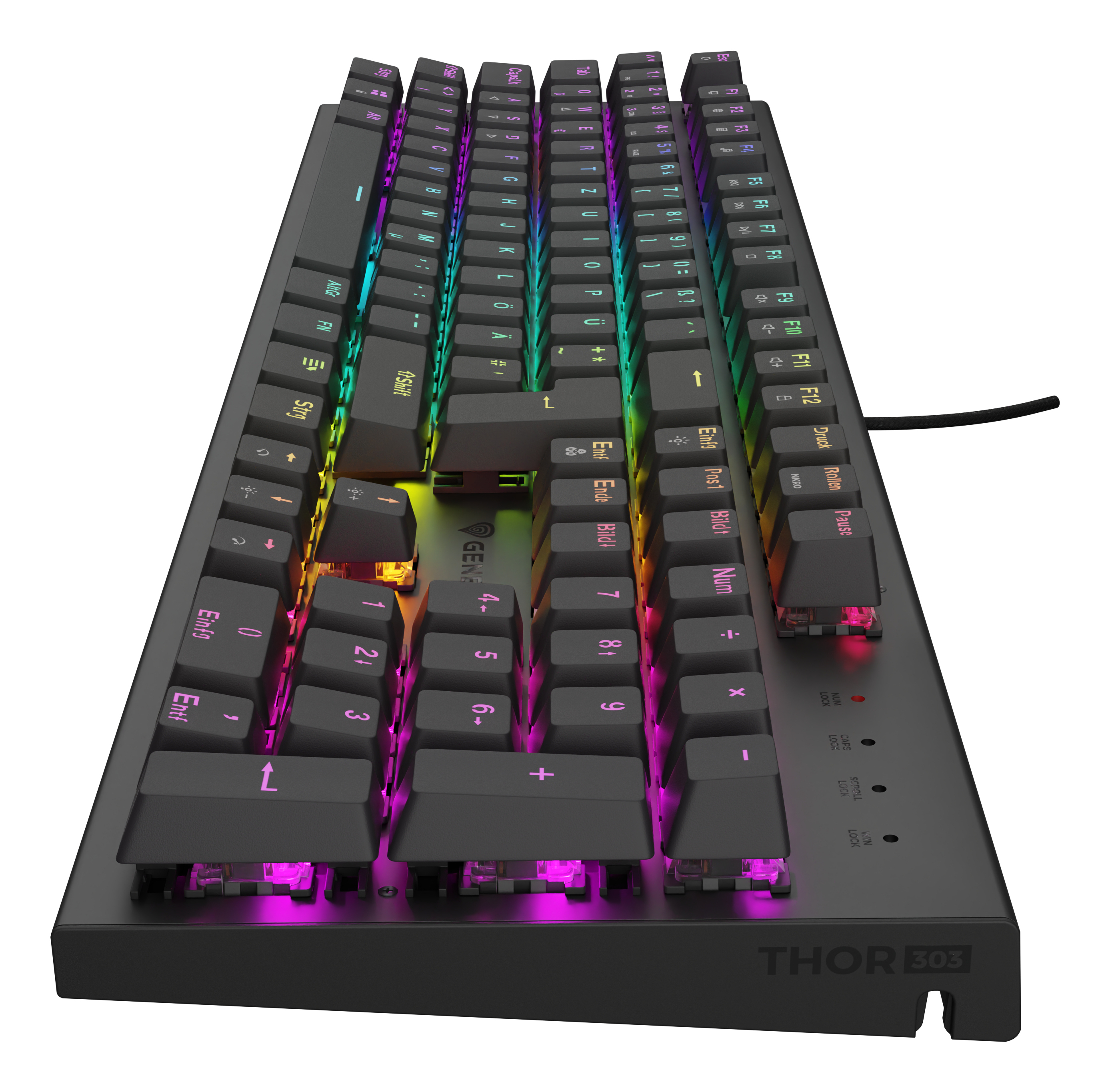 Genesis Thor 303 Mechanische Tastatur RGB QWERTZ Schwarz
