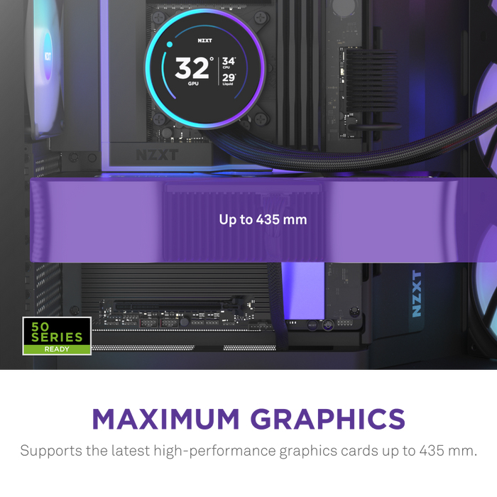 NZXT H9 Flow RGB+ Midi Tower ATX Schwarz