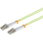 S/CONN maximum connectivity LWL-Duplex Patchkabel LC/LC 50/125µ, OM5, lindgrün, 5,0m (07-500515)