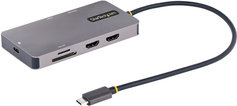 STARTECH USB C MULTIPORT ADAPTER 2 HDMI HDMI 4K 60HZ 2PT 5GBPS USB-A (120B-USBC-MULTIPORT)