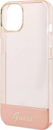 Guess PC/TPU Camera Outline Translucent Case für Apple iPhone 14 Pro Max - pink (GUHCP14XHGCOP)