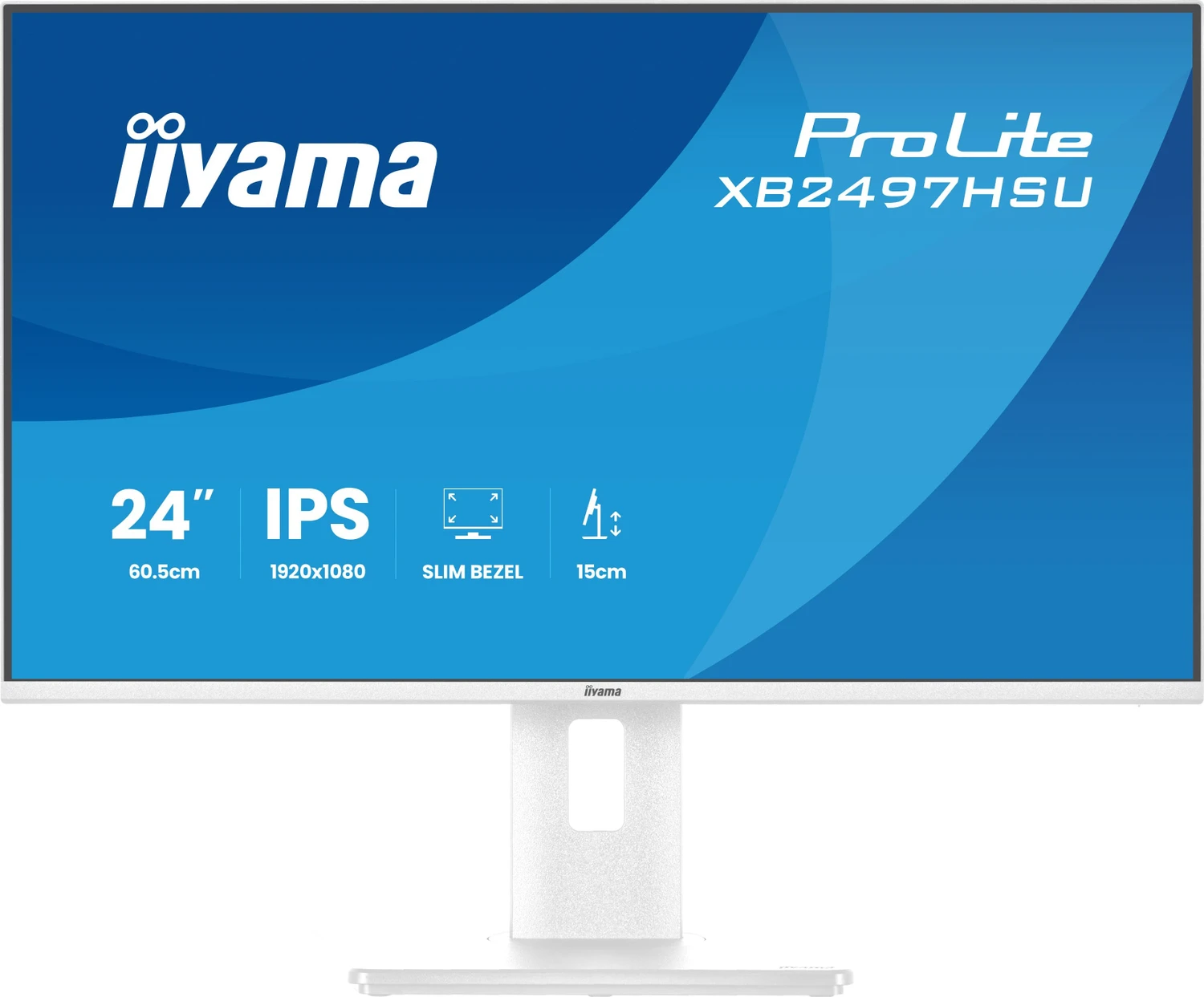 iiyama ProLite XB2497HSU-W1 Monitor 60,5cm (23,8") Full HD IPS 120Hz Weiß (XB2497HSU-W1)