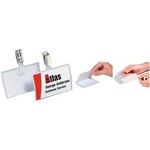 DURABLE Namensschild CLICK FOLD 54x90mm mit Clip PP 1 Pg. à 25 Stück 821619