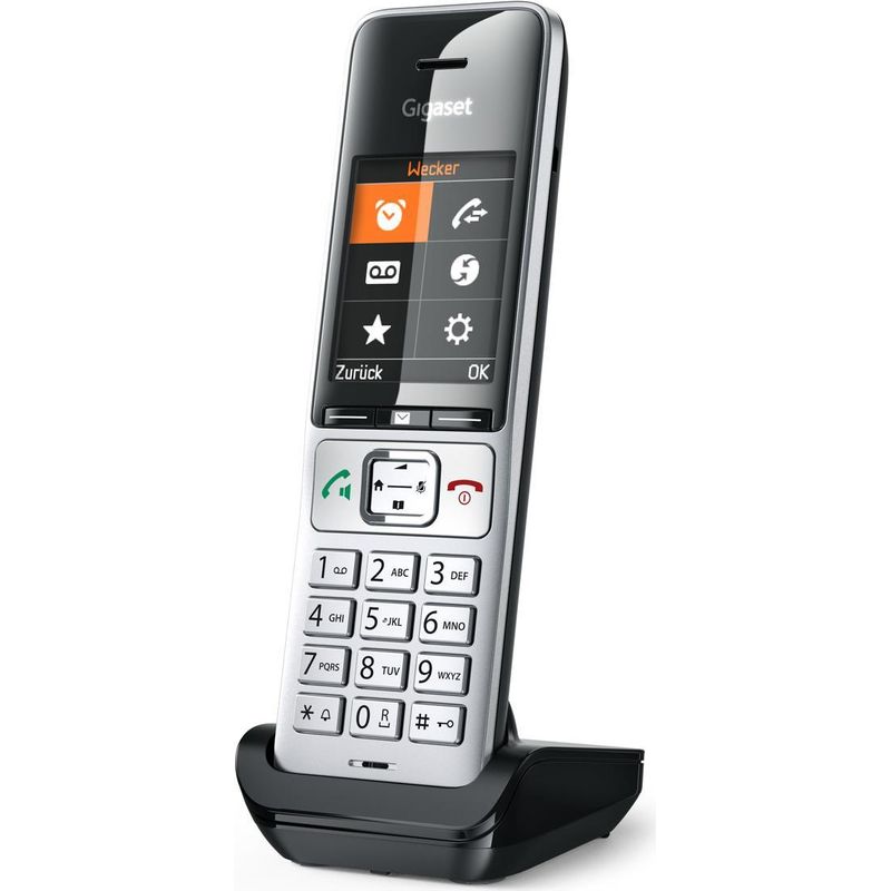Gigaset COMFORT 500HX silber schwarz Mobilteil zur Anmeldung an bestehende  DECT-Basisstationen und -Router S30852-H3061-R101 | DECT-Telefone