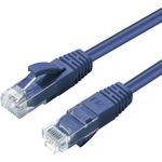 MicroConnect CAT6A UTP 0.3m Blue LSZH (MC-UTP6A003B)