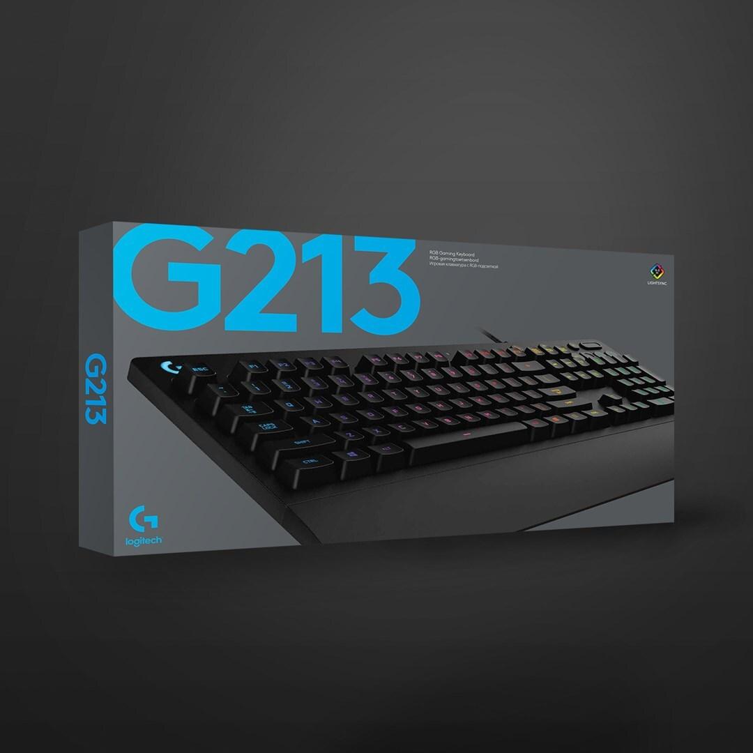Logitech Prodigy G213 Gaming-Tastatur USB QWERTY US International Schwarz