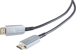 shiverpeaks BASIC-S AOC-HDMI Kabel, 4K, schwarz/silber, 10 m HDMI A Stecker (BS01-20075)