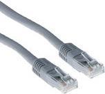 ACT Grey 1 meter LSZH U/UTP CAT6 patch cable with RJ45 connectors. Cat6 u/utp lszh grey 1.00m (IB9001)