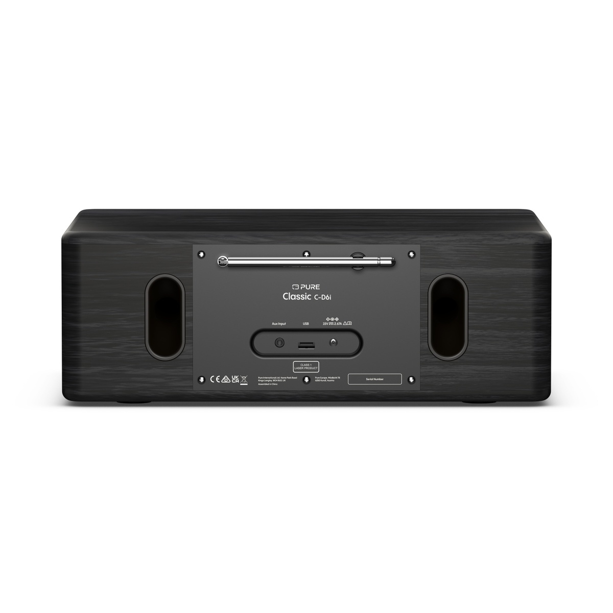 Pure Classic C-D6i Internetradio DAB+ FM 2,4" TFT USB 10 W Schwarz