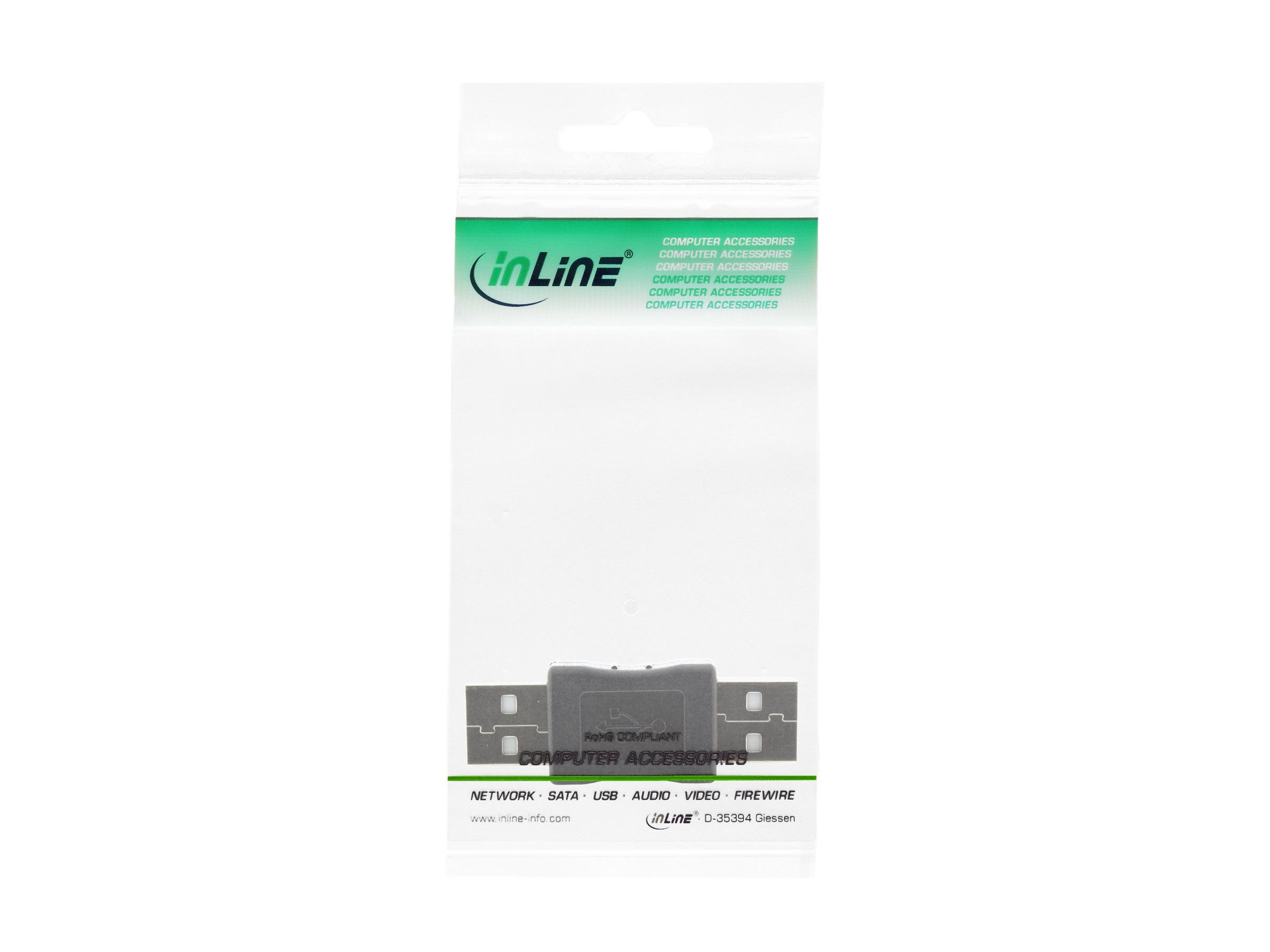 InLine USB 2.0 Adapter Stecker A auf Stecker A Beige