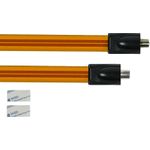 SAT/TV Fensterdurchführung High-Quality, F-Buchse an IEC-/Koax-Buchse, Gesamtlänge 26,3cm, flexible (S-FD26FK)