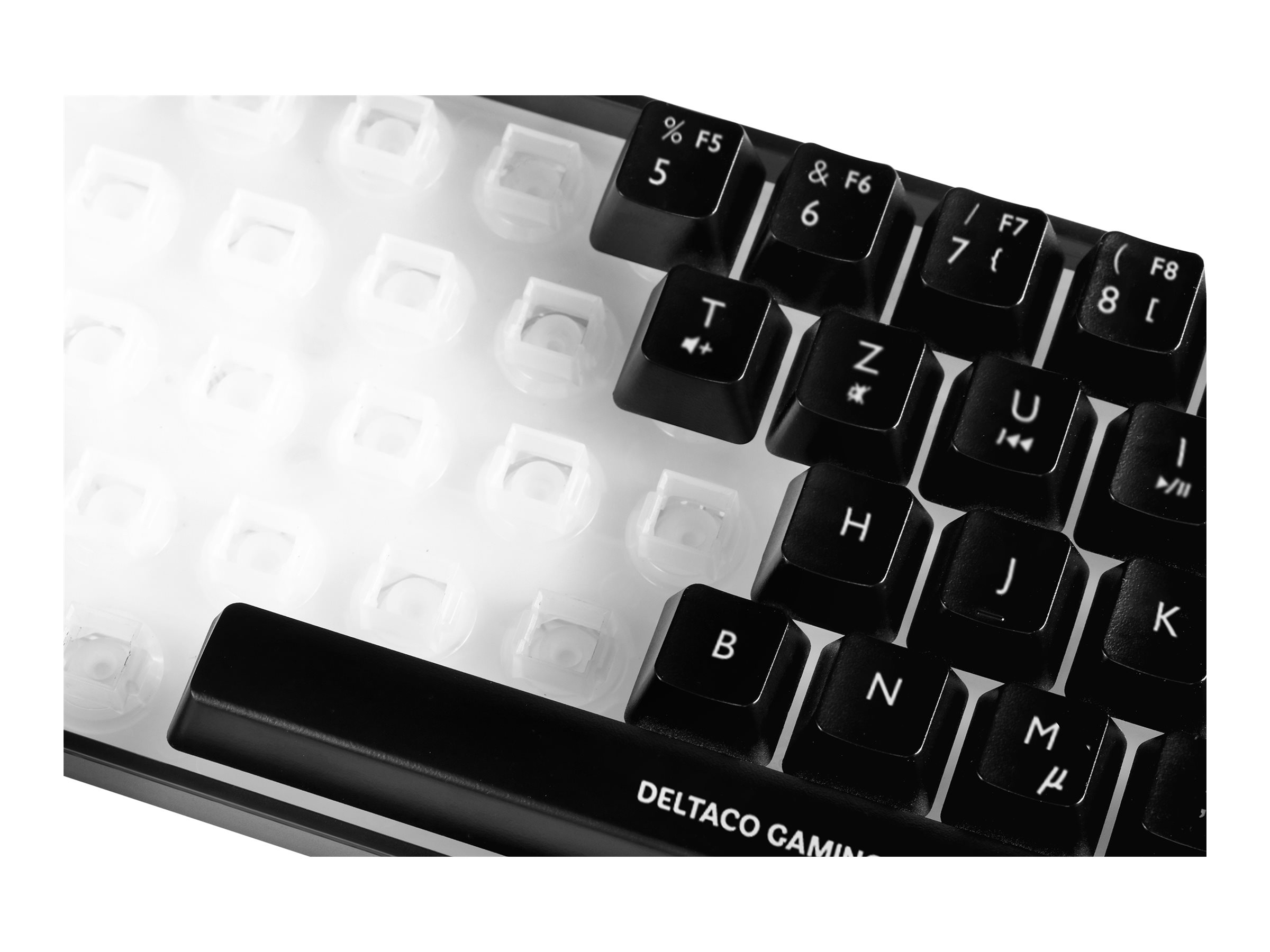 Deltaco GAMING DK240 60% Gaming-Tastatur RGB-LED QWERTZ Schwarz