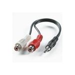 ROLINE 3,5mm (ST)-zu-Cinch (2x BU) Kabel 0,2m (11.09.4340)