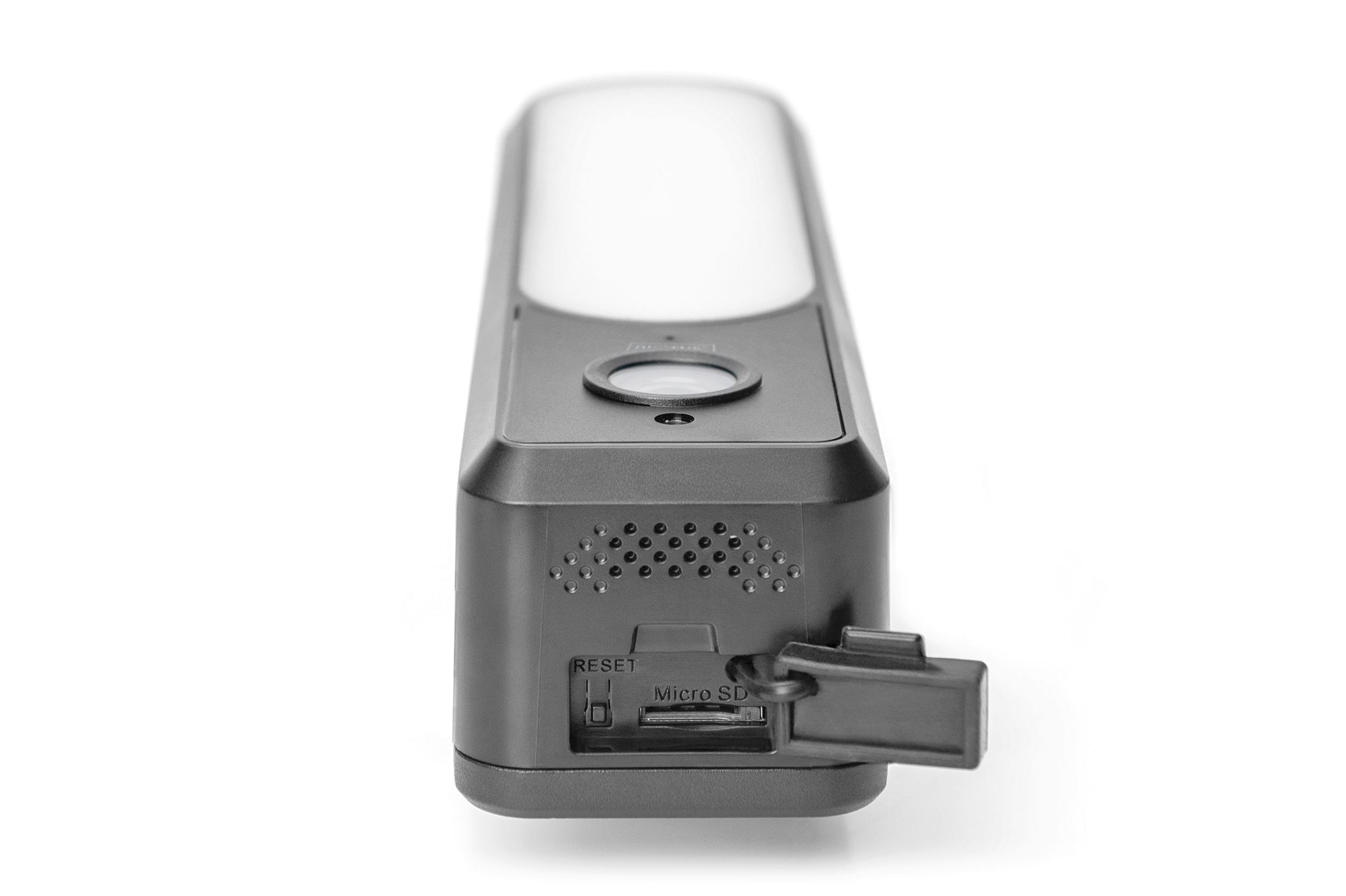 Digitus Smarte Full HD-Außenkamera mit LED-Flutlicht und WLAN, 1920 x 1080, IP65, Nachtsicht, Sprachsteuerung, Schwarz