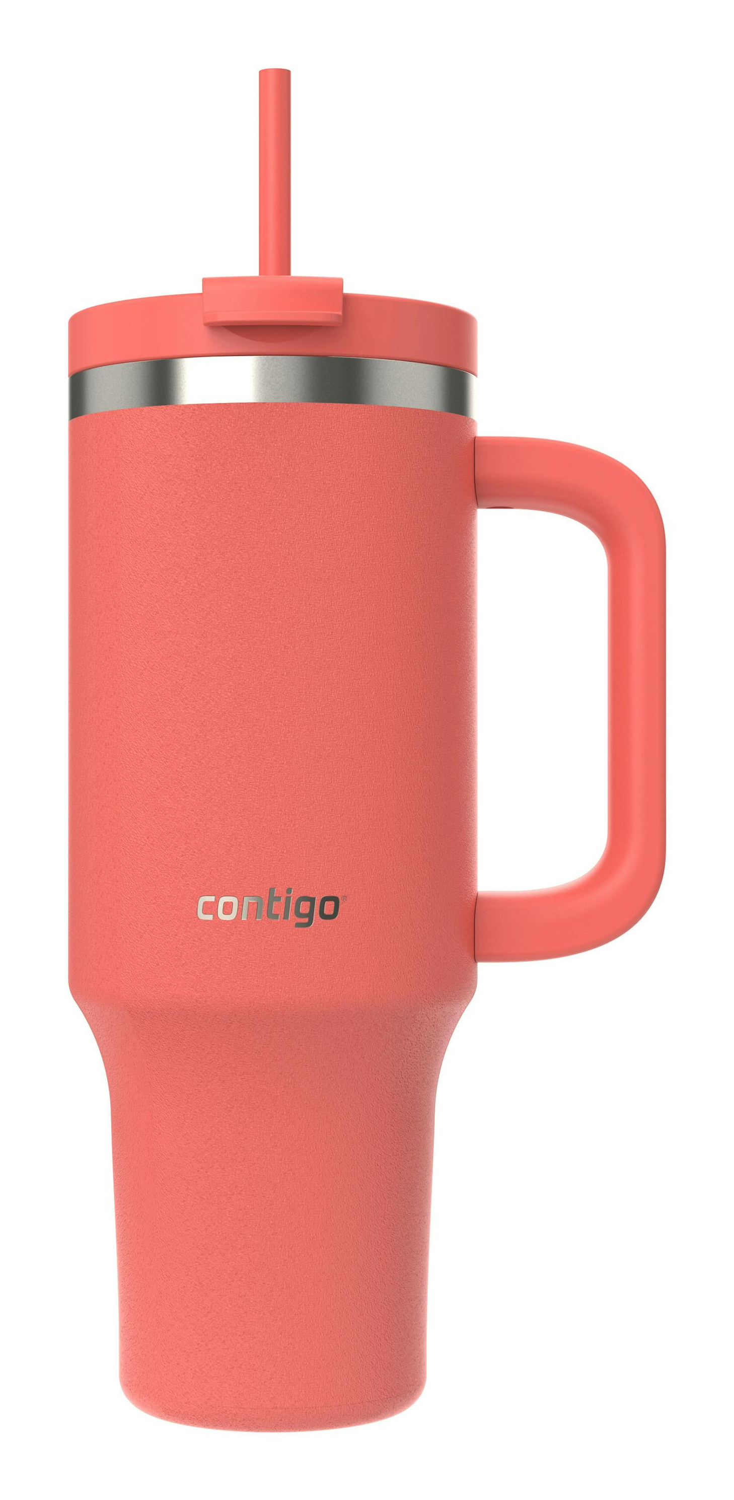 Contigo Thermalock Trinkhalmbecher 1,2 L Edelstahl Koralle