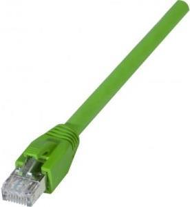 EXERTIS CONNECT Patchkabel CAT.6A, S/FTP, geschirmt, Kupfer, grün, 3.0 m geeignet für industrielle A