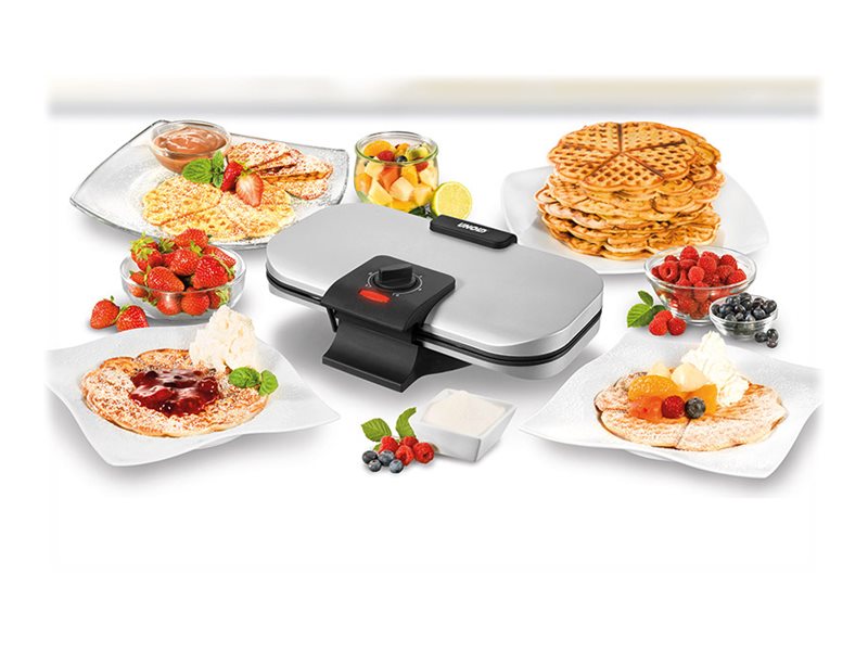 Unold UNOLD 48241 Doppel-Waffelautomat 1.2 kW Silber