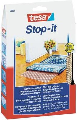 tesa Stop-it Anti-Rutschmatte, 800 mm x 1,5 m, beige bietet sicheren Halt von teppichen, Brücken und Läufern, - 1 Stück (56167-00000-00)