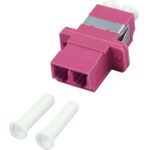 ACT Fiber optic LC-LC duplex adapter multimode OM4. Connectors: LC/LC Lc duplex adapter om4 violet (EA9006)