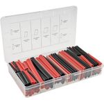 ChiliTec Schrumpfschlauch-Set 142-teilig klebend schwarz/rot Schrumpfrate 3:1 (22907)