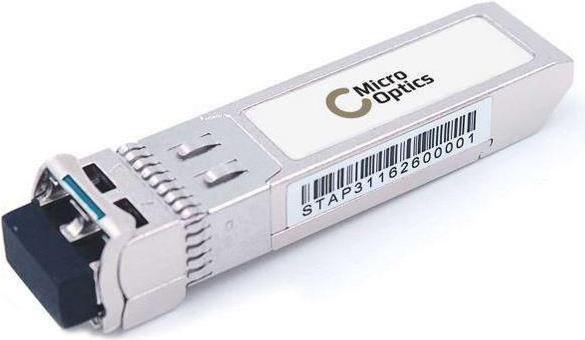 MicroOptics MO-G-SFP-10G-ER. SFP Transceiver-Typ: Faseroptik, Maximale Datenübertragungsrate: 10000 Mbit/s, Schnittstelle: SFP+. Produktfarbe: Metallisch, Formfaktor: SFP+, Kompatible Produkte: Generic SFP-10G-ER. Breite: 12 mm, Tiefe: 56 mm, Höhe: 8,5 mm. Anzahl enthaltener Produkte: 1 Stück(e), Verpackungsbreite: 60 mm, Verpackungstiefe: 100 mm (MO-G-SFP-10G-ER)