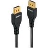 Lindy Slim Line - DisplayPort-Kabel - DisplayPort (M) bis DisplayPort (M) - DisplayPort 1,4 - 3,0m - rund, unterstützt 4K 60 Hz (3840 x 2160), unterstützt 4K 60 Hz (4096 x 2160), unterstützt 4K 144 Hz (3840 x 2160), unterstützt 8K 60 Hz (7680 x 4320), 1080p-Unterstützung, 240 Hz, 2560 x 1600 (WQXGA) Support 240 Hz, 2560 x 1600 (WQXGA) Support 144 Hz, 1080p-Unterstützung, 144 Hz - Schwarz (36463)